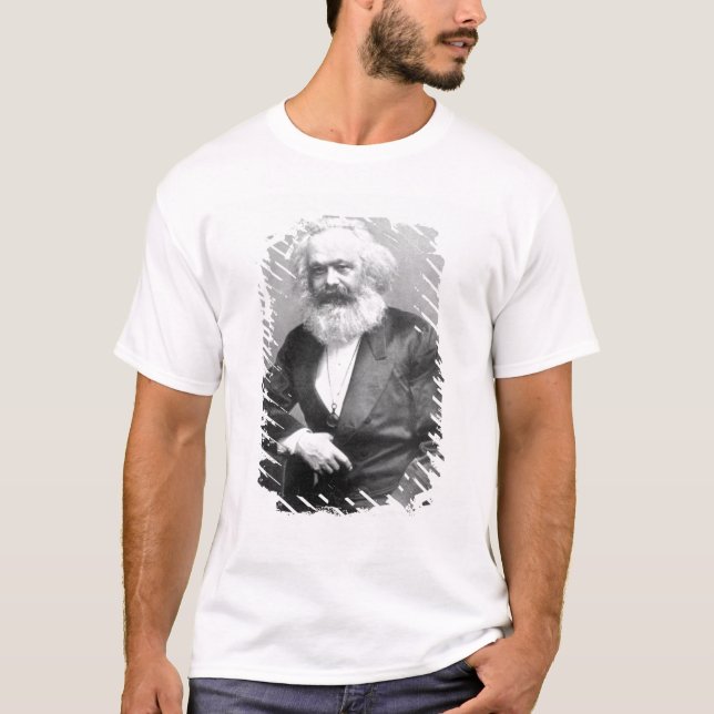 T-shirt Portrait de Karl Marx (Devant)