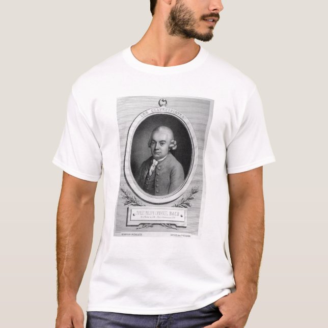 T-shirt Portrait de Karl Philipp Emmanuel Bach (Devant)