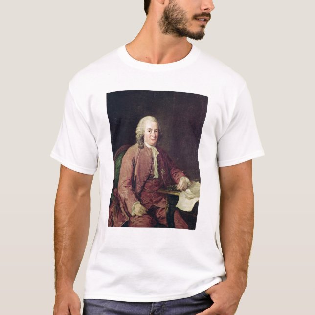 T-shirt Portrait de Karl von Linnaeus (Devant)