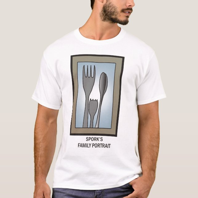 T-shirt Portrait de la famille de Spork (Devant)
