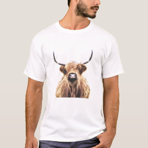 T-shirt Portrait de la vache des Highlands