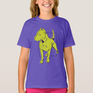 T-shirt Portrait de l'Américain Pit Bull Terrier