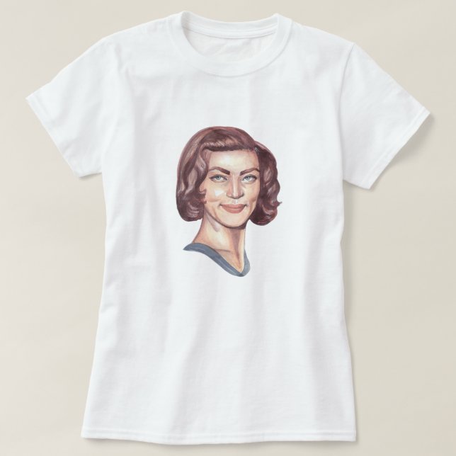T-shirt Portrait de Lauren Bacall (Design devant)