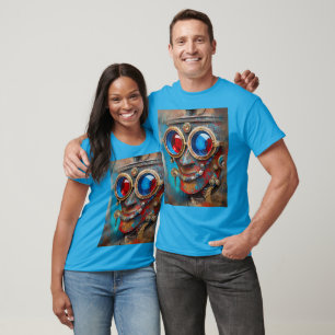 T-shirt Portrait de l'homme en étain Steampunk