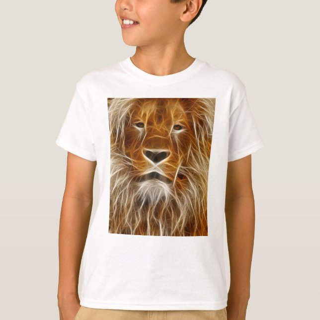 T-shirt Portrait de Lion (Devant)