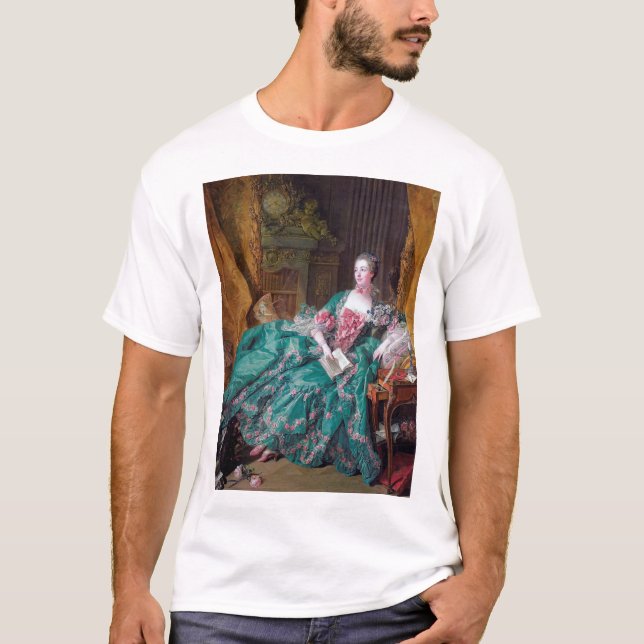 T-shirt Portrait de Madame Pompadour, Boucher (Devant)