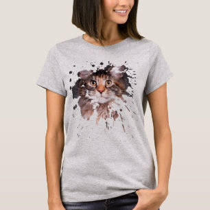 T-shirt Portrait de Maine Coon