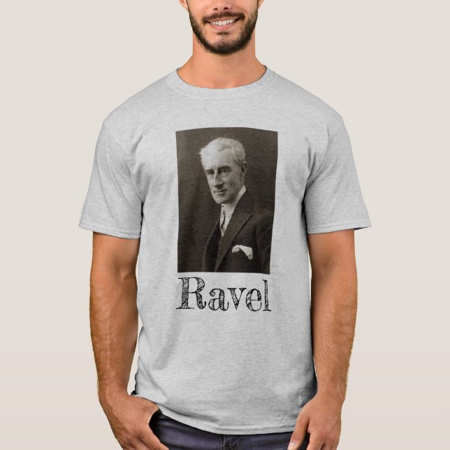 T-shirt Portrait de Maurice Ravel (C. 1925) (Devant)