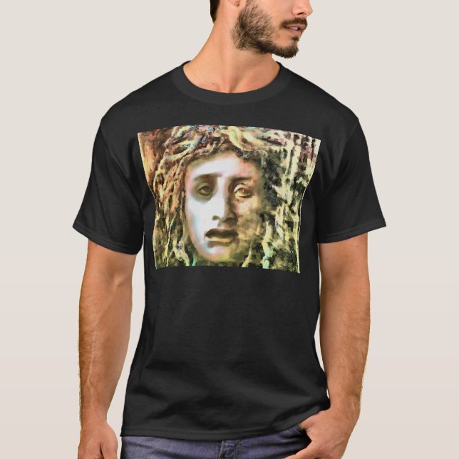 T-shirt Portrait de Medusa d'un Gorgon (Devant)