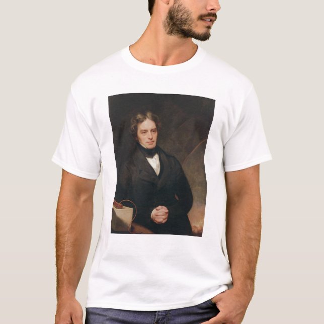 T-shirt Portrait de Michael Faraday 1841-42 (Devant)