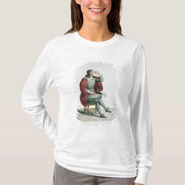 T-shirt Portrait de Moliere dans le rôle d'Arnolfe (Devant)