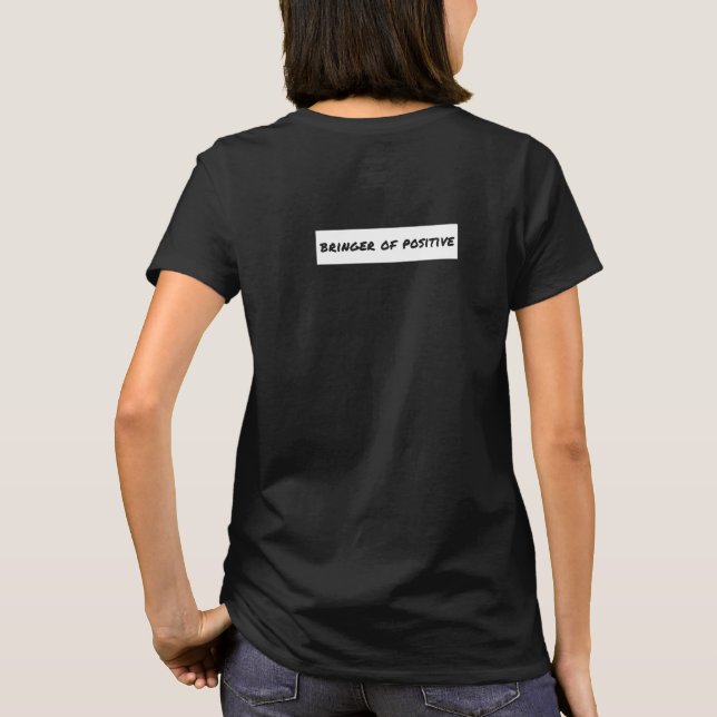 T-shirt Portrait de motivation positive (Dos)