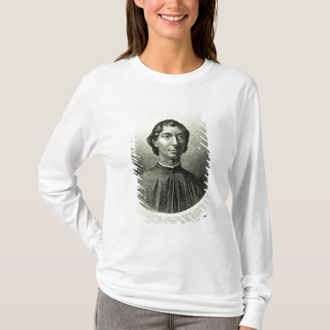 T-shirt Portrait de Niccolo Machiavelli (Devant)