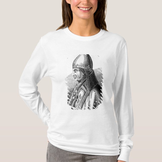 T-shirt Portrait de pape Gregory IX (Devant)