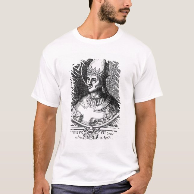 T-shirt Portrait de pape Gregory VII (Devant)