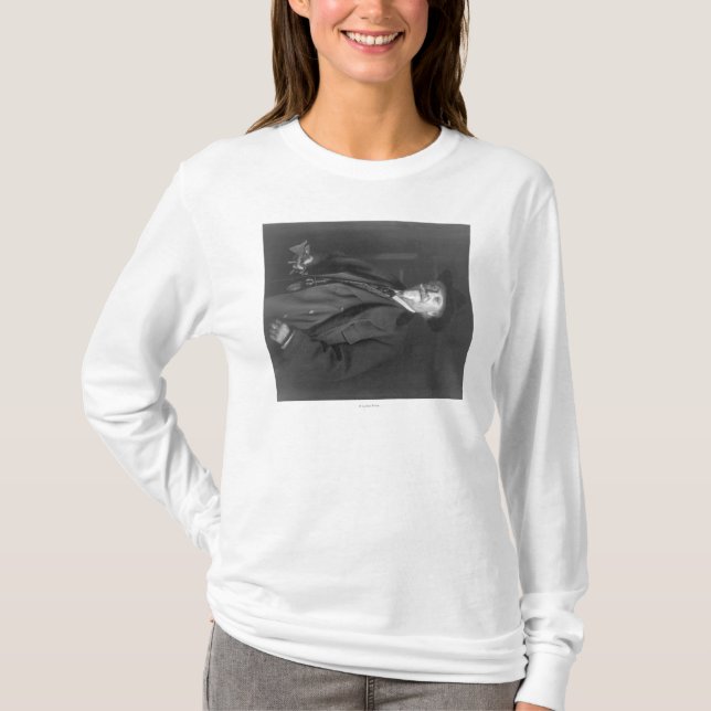 T-shirt Portrait de photographie de "Buffalo Bill" Cody (Devant)