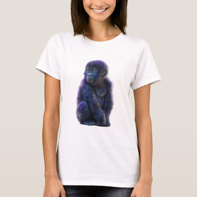 T-shirt Portrait de primate Deep Purple (Devant)