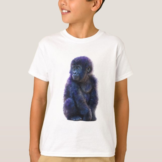 T-shirt Portrait de primate Deep Purple (Devant)