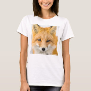 T-shirt Portrait de renard roux
