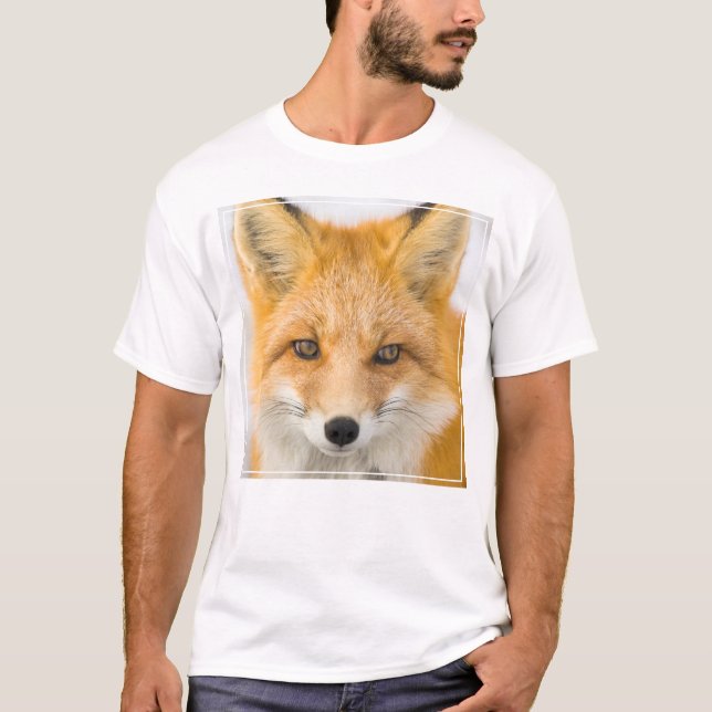 T-shirt Portrait de renard roux (Devant)