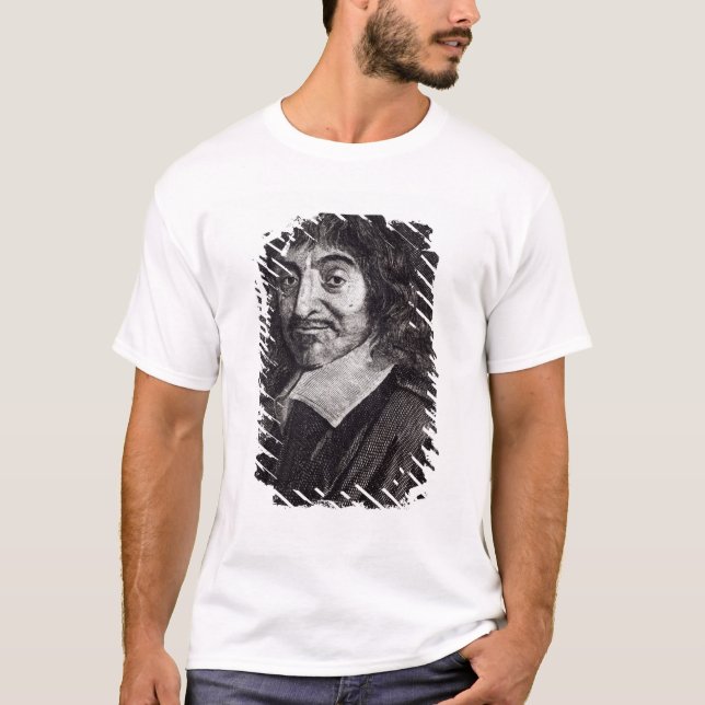 T-shirt Portrait de Rene Descartes (Devant)