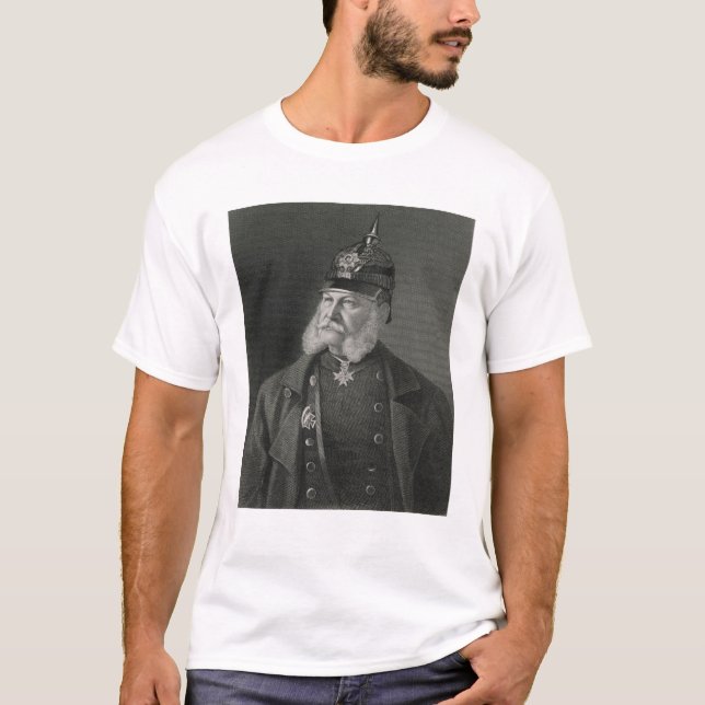 T-shirt Portrait de roi de William I de la Prusse (Devant)