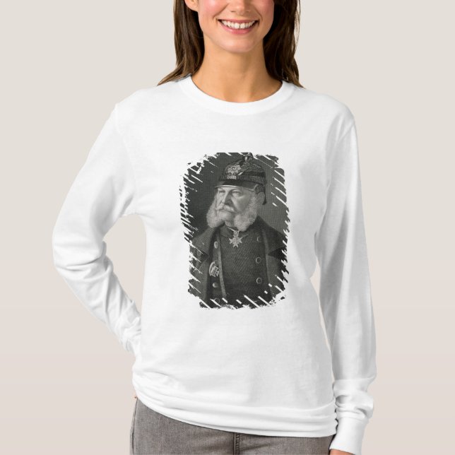 T-shirt Portrait de roi de William I de la Prusse (Devant)