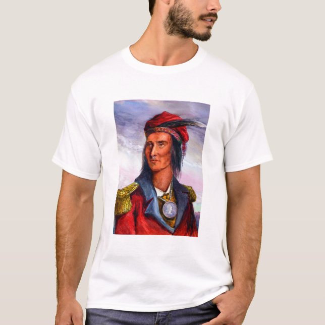 T-shirt Portrait de Shawnee Chief Tecumseh (Devant)
