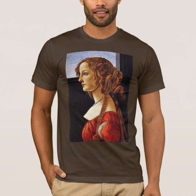 T-shirt Portrait de Simonetta Vespucci par Botticelli (Devant)