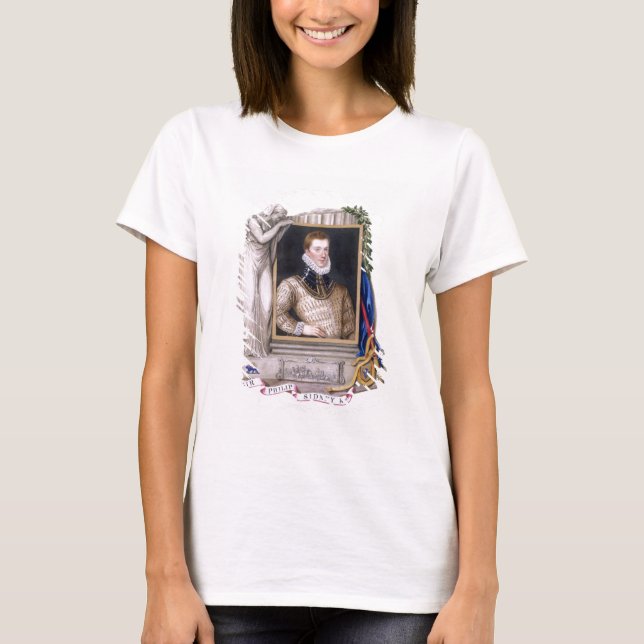 T-shirt Portrait de Sir Philip Sidney (1554-86) de 'Memo (Devant)