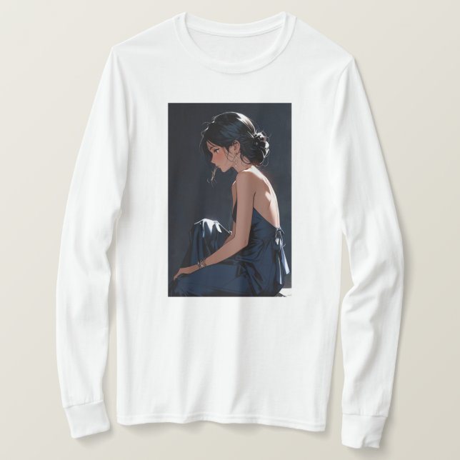 T-shirt Portrait de style Anime (Design devant)