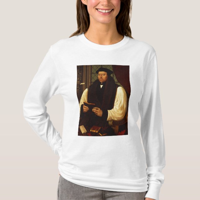 T-shirt Portrait de Thomas Cranmer 1546 (Devant)