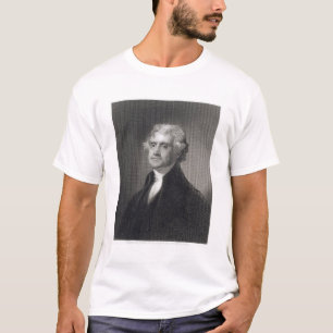 T-shirt Portrait de Thomas Jefferson, gravé par le Br de