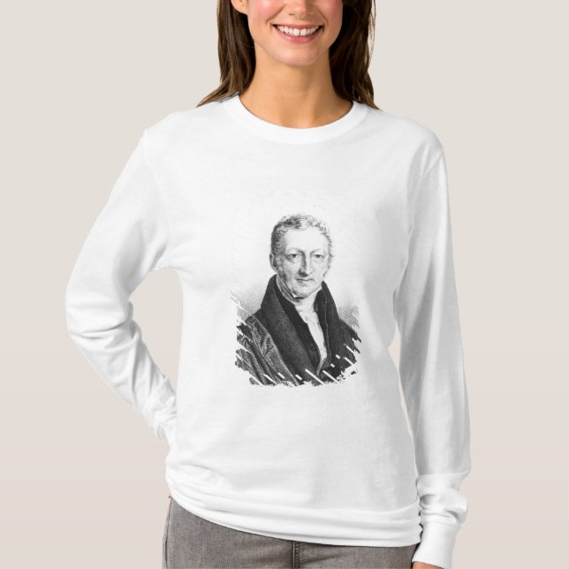 T-shirt Portrait de Thomas Robert Malthus (Devant)