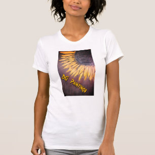 T-shirt Portrait de tournesol de DG Paintings