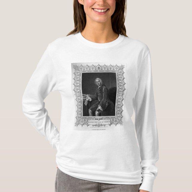 T-shirt Portrait de William Pitt, ęr comte de Chatham (Devant)