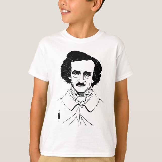 T-shirt Portrait d'Edgar Allan Poe (Devant)
