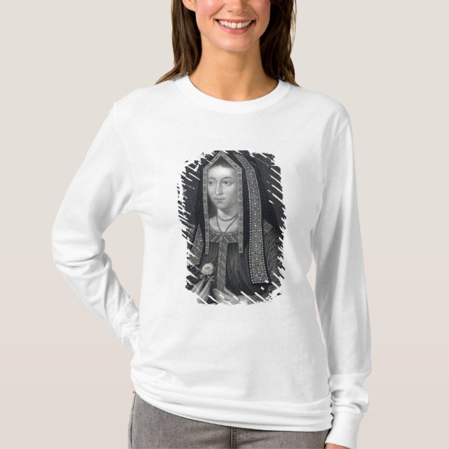 T-shirt Portrait d'Elizabeth de York (Devant)