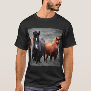 T-shirt Portrait des chevaux : Photographie couleur sélect