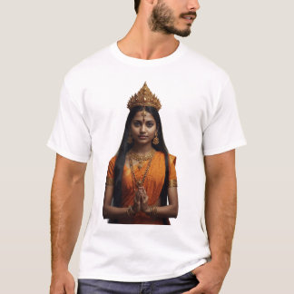 T-shirt Portrait dévotionnel de la reine hindoue