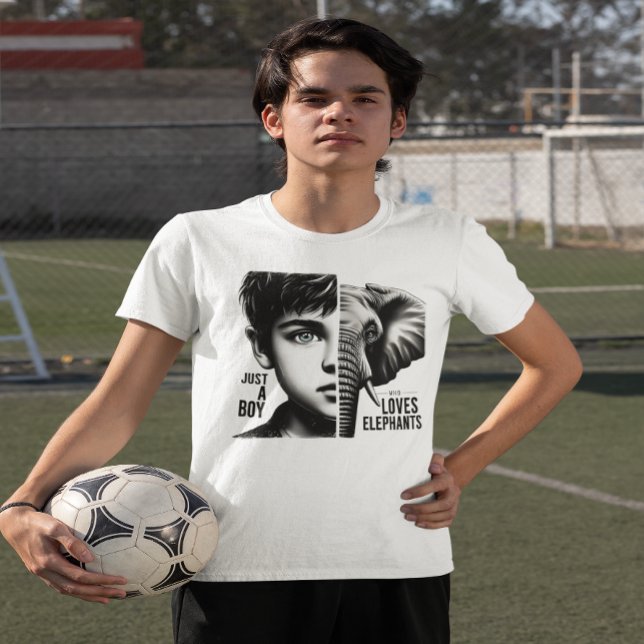 T-shirt Portrait d'Harmonie Eléphant-Boy Majestic (Créateur téléchargé)