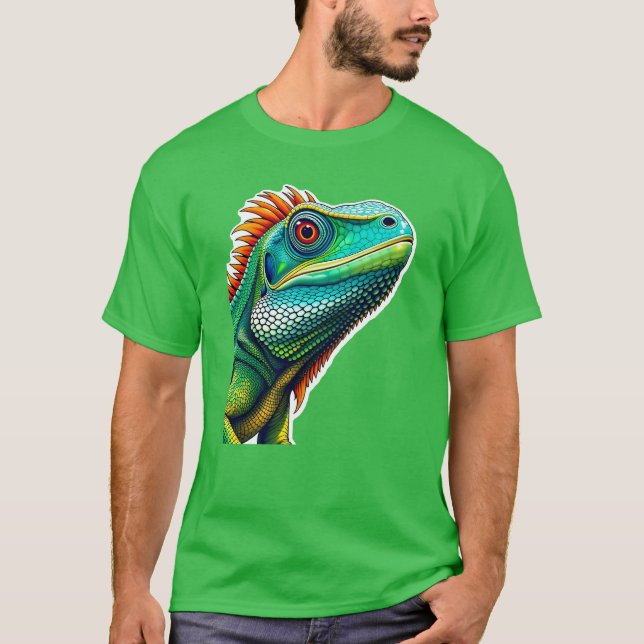 T-shirt Portrait d'Iguana (Devant)