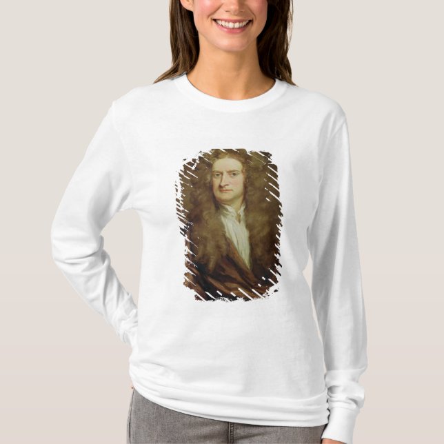 T-shirt Portrait d'Isaac Newton 1702 (Devant)