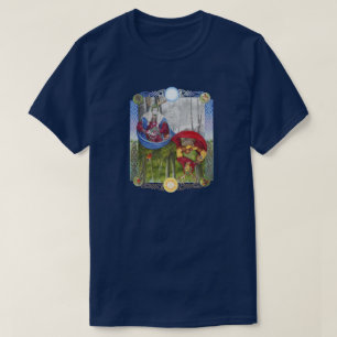 T-shirt Portrait double du roi de chêne et du roi Holly