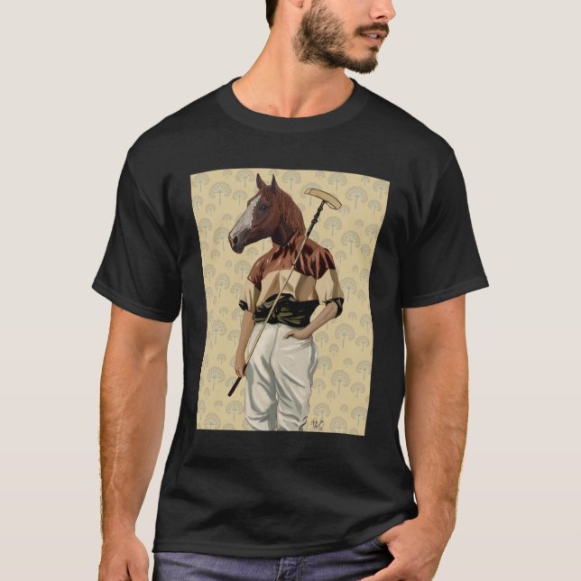 T-shirt Portrait du cheval Polo (Devant)