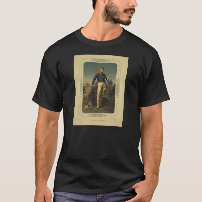 T-shirt Portrait du Général français marquis De Lafayette (Devant)