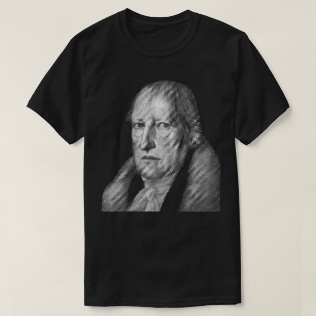 T-shirt portrait du philosophe Hegel (Design devant)