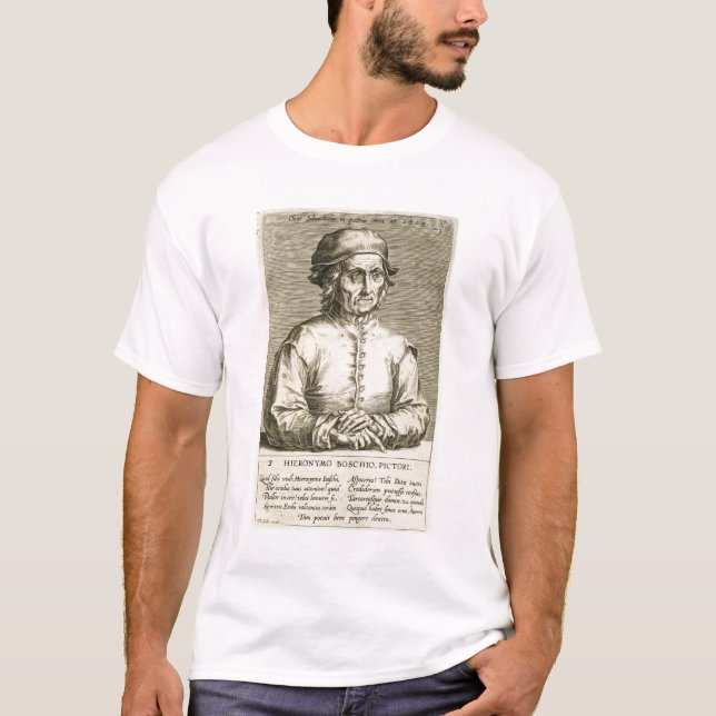 T-shirt Portrait du plat 3 de Hieronymus Bosch (Devant)