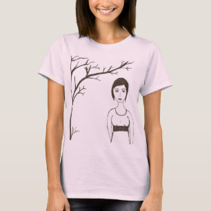 T-shirt Portrait du riz de Jane Austen