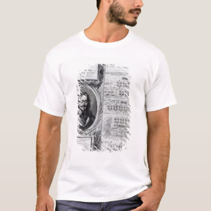 T-shirt Portrait du Roi Charles ' avec des diagrammes